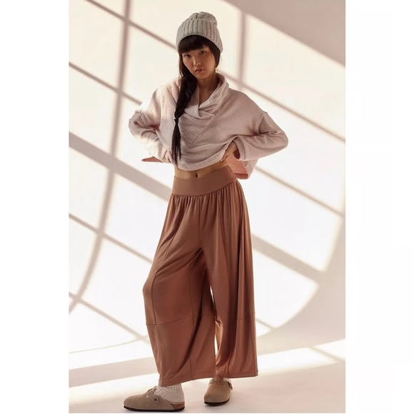 Free People Pants - Free People Free-est Good Feels Barrel Pants S  Boho Granola Girl Athleisure